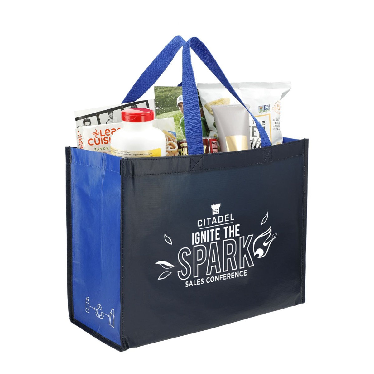 20001 RPET Laminated Matte Shopper Tote
