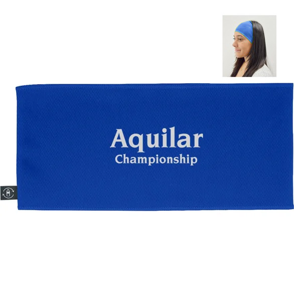 20019 Logo Cooling Headbands with 100% RPET