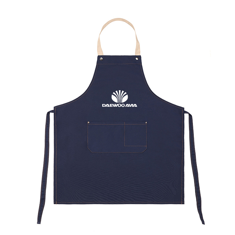 20105 100% Cotton Canvas Apron With Two Pockets