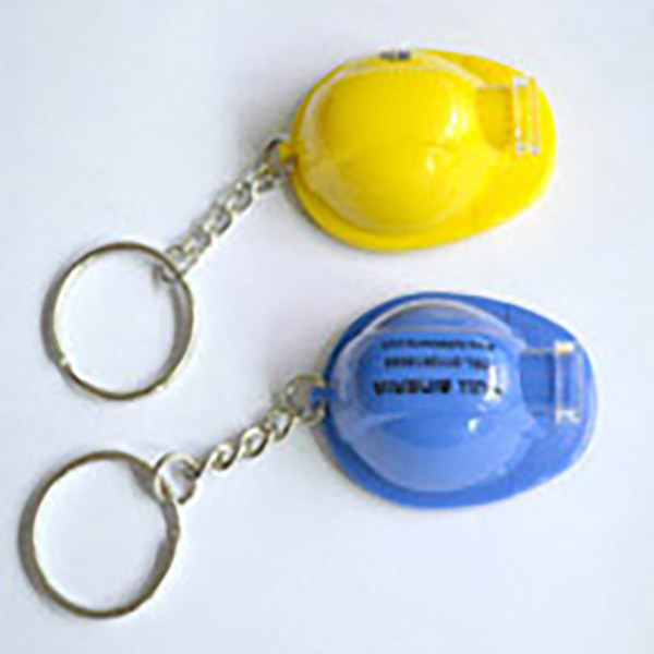33004-Fashion Worker Safety Helmet Bottle Opener Keychain
