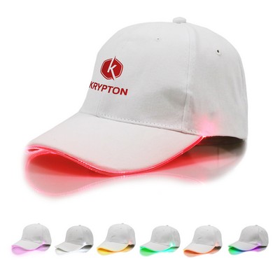 Cotton Sports Hat With LED Rim