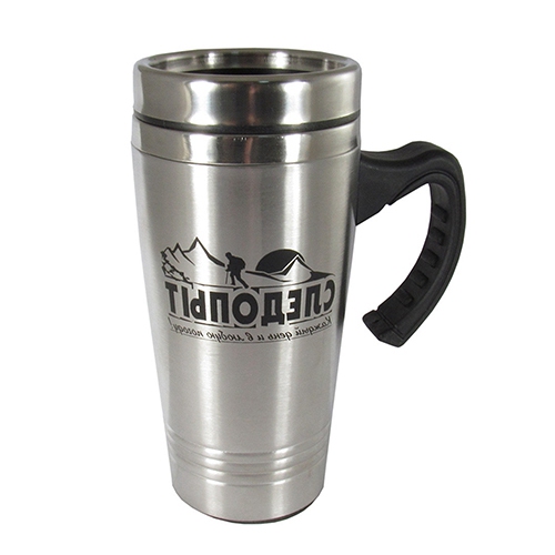 16oz Stainless Steel Travel Mug with Handle