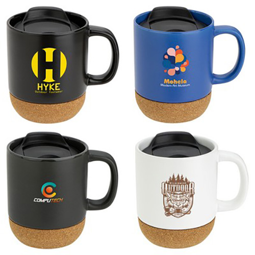 350ml Cork Base Ceramic Mug