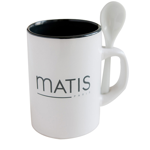 300ml Ceramic Mug With Spoon