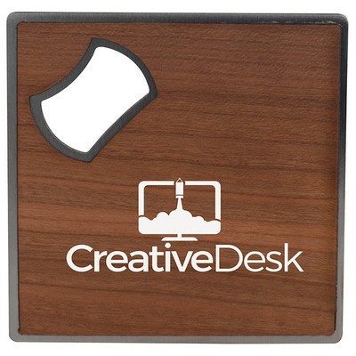 Wooden Bottle Opener Coaster