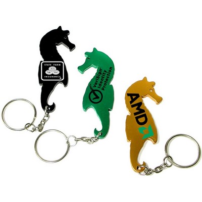 Sea Horse Shaped Bottle Opener Keychain