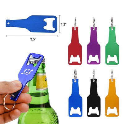 Bottle Shaped Opener With Key Chain