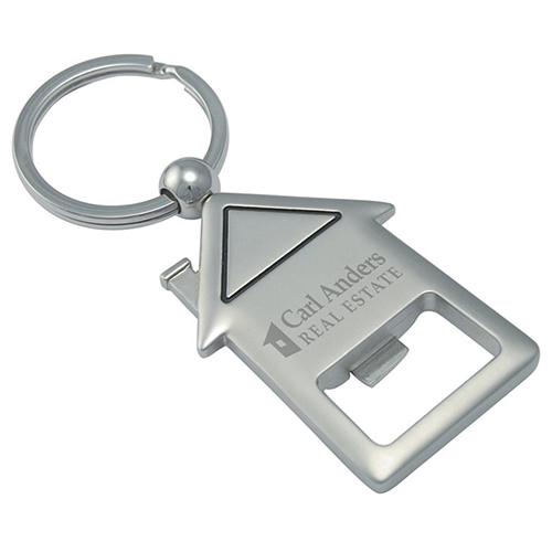 House Shaped Bottle Opener Keychains