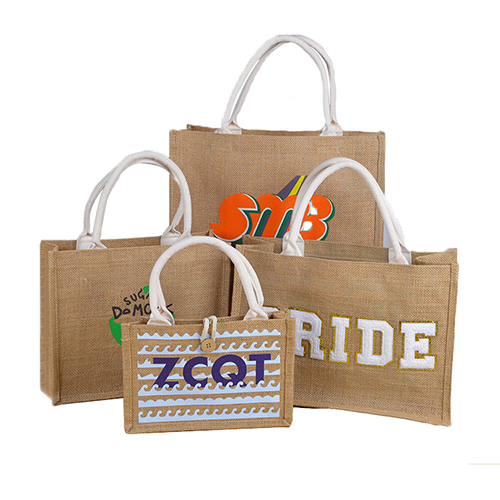 Custom Jute Grocery Tote Bags