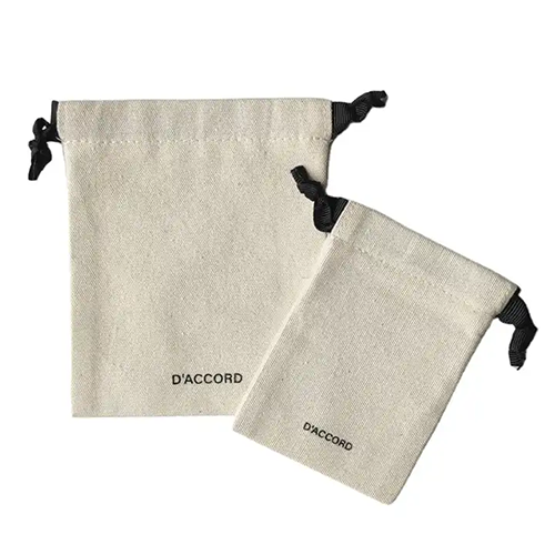 Custom Cotton Drawstring Pouch Bags