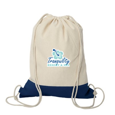 Cotton Drawstring Cinch Backpack