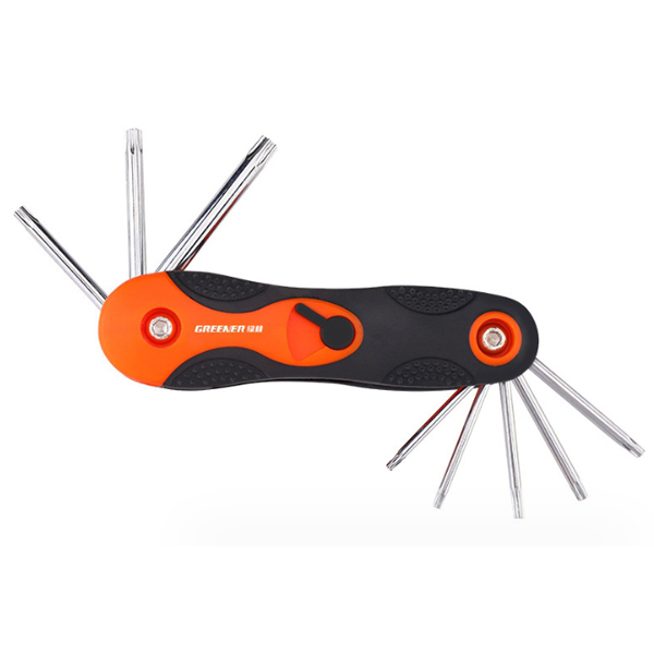 8 in 1 Folding CRV Torx Hex Wrench Allen Hex Key Wrench Set