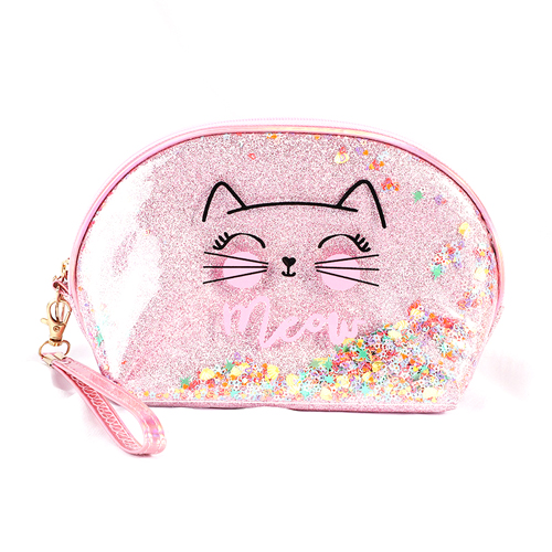 Pink Glitter Sparkle Bling Makeup Bag