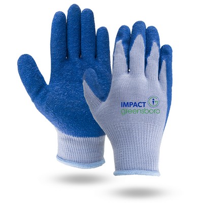 Breathable gray knit work gloves