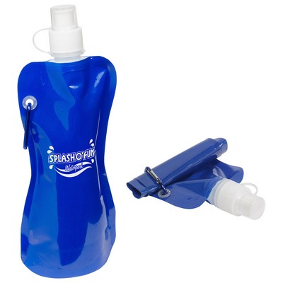 Foldable Water Bottle with Carabiner 400ml