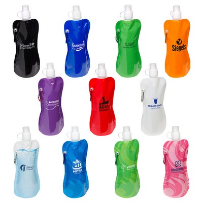 Foldable Water Bottle with Carabiner 400ml (2).jpg