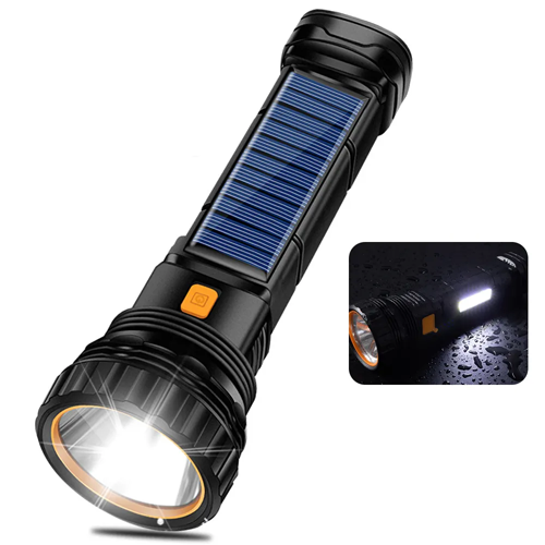 Led Solar Rechargeable Flashlights